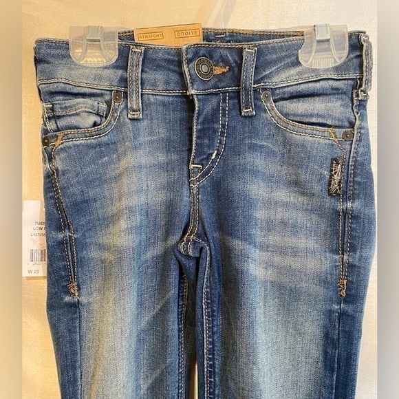 NWT Silver Jeans Co. Tuesday Low  Rise Bootcut Jeans Med Wash Ladies W22/L33 - Picture 5 of 15
